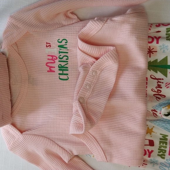 My First Christmas Baby Girl Matching Set Size 0-3 months - Picture 6 of 15